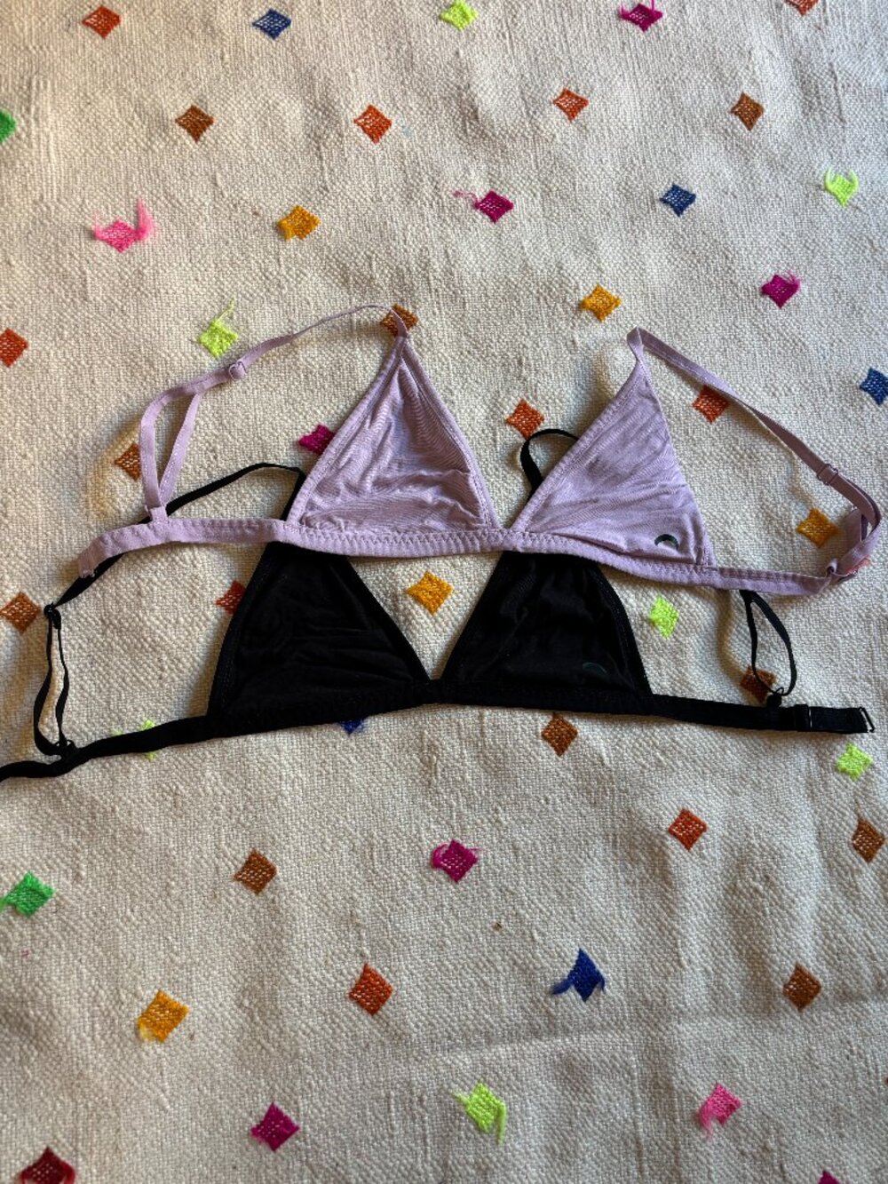 Like new Huha Bra bundle - Black & Lavender, Size S